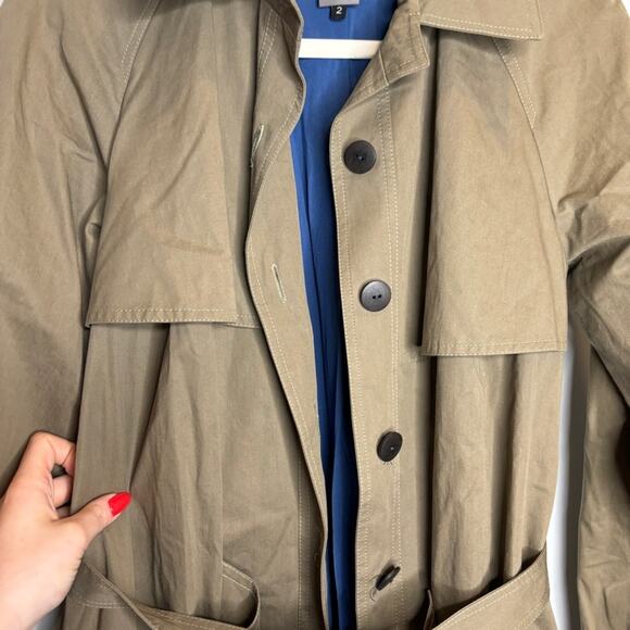 Anne Willi Paris Cotton Trench Coat Tan - Picture 3 of 13